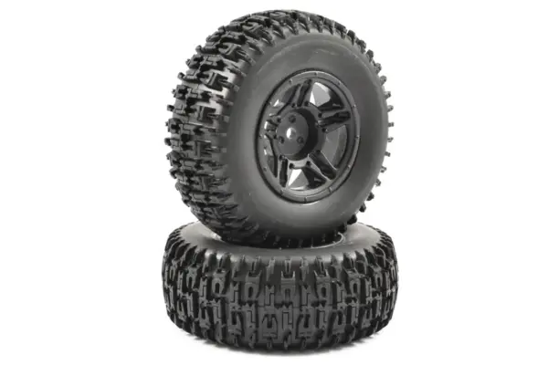 Fastrax 1:10 Sc Jigsaw Mounted 5-Spoke Black (Slash Fr) (Pr) – view 4