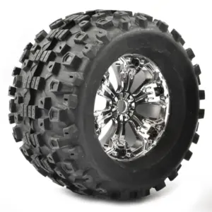 Fastrax 1/8 Mt Stinger Mounted 6-Spoke Chrome 1/2"offset(pr)