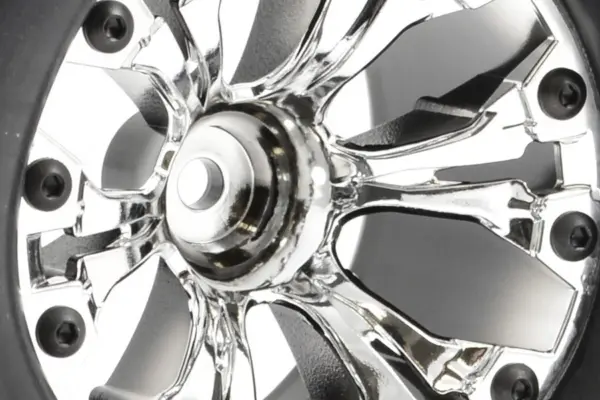 Fastrax 1:10 Mt Arrow Mounted 6-Spoke Chrome 1/2 Offset (Pr) – view 4