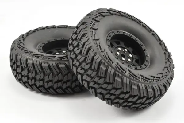 Fastrax 1:10 Crawler Slinger 1.9 Mounted Scale Wheel Black – view 2