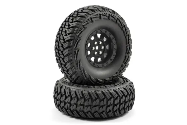 Fastrax 1:10 Crawler Slinger 1.9 Mounted Scale Wheel Black – view 4