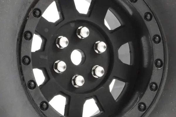 Fastrax 1:10 Crawler Rocko 1.9 Mounted Scale Wheel Black – view 3