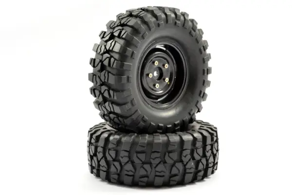 Fastrax 1:10 Crawler Sawblock 1.9 Scale Steel Wheel Ø108mm (Black) – view 3
