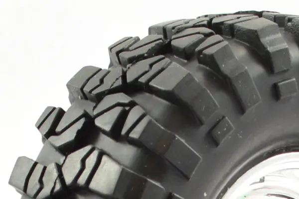 Fastrax 1:10 Crawler Sawblock 1.9 Scale Steel Wheel Ø108mm (Chrome) – view 2