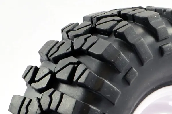 Fastrax 1:10 Crawler Sawblock 1.9 Scale Steel Wheel Ø108mm (White) (2) – view 2