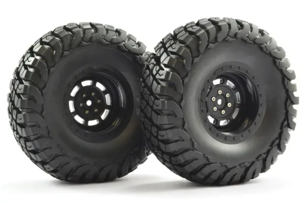 Fastrax 1:10 Crawler Granite 2.2 Scale Wheel Ø140mm Tyre (Black)(2) – view 2