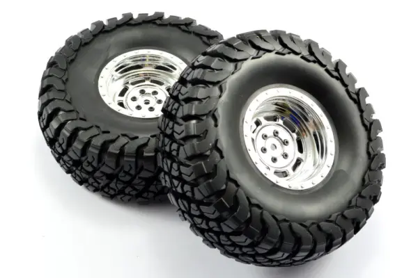 Fastrax 1:10 Crawler Granite 2.2 Scale Wheel Ø140mm Tyre (Chrome)(2) – view 2
