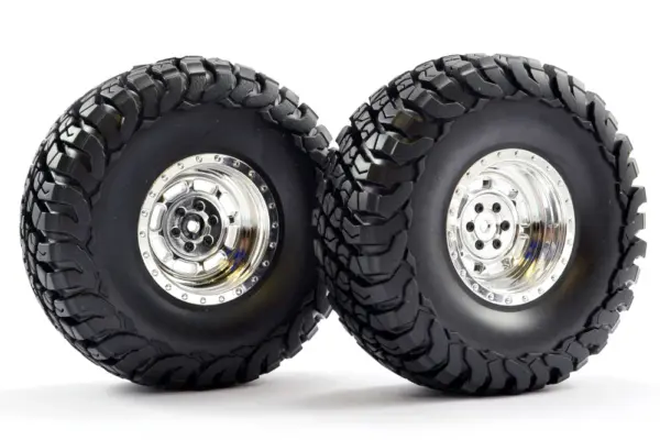Fastrax 1:10 Crawler Granite 2.2 Scale Wheel Ø140mm Tyre (Chrome)(2) – view 4