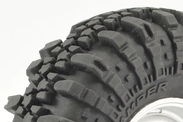 Fastrax 1:10 Crawler Swamper 1.9 Scale Wheel Ø118mm Tyre (Silver)(2) – view 2