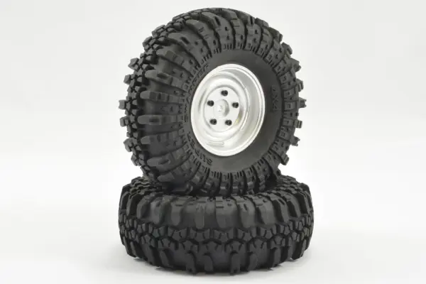 Fastrax 1:10 Crawler Swamper 1.9 Scale Wheel Ø118mm Tyre (Silver)(2) – view 3
