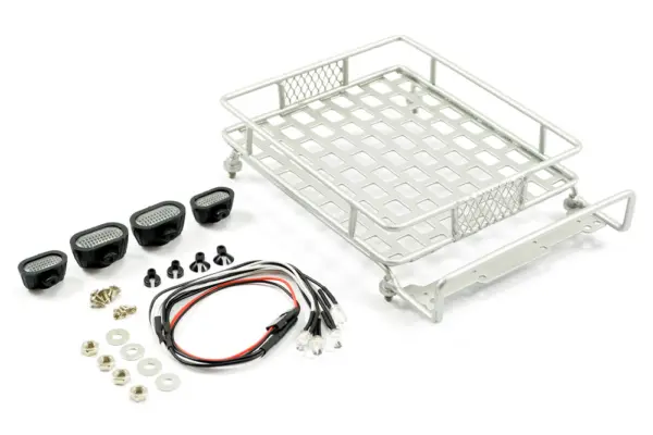 Fastrax Silver Aluminium Luggage Rack W/Led Lamps L165mm X W112mm – view 2