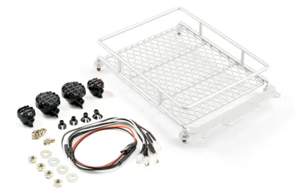 Fastrax Silver Aluminium Luggage Rack W/Led Lamps L130mm X W110mm – view 2