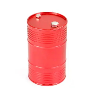 Fastrax Aluminium Anodised Oil Drum W/Removable Lid - Red