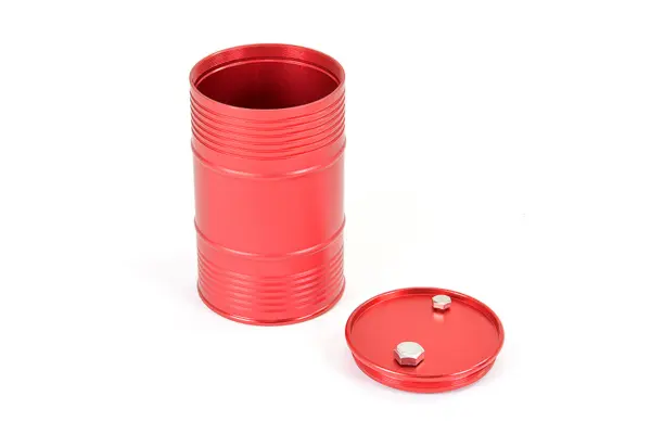 Fastrax Aluminium Anodised Oil Drum W/Removable Lid - Red – view 2