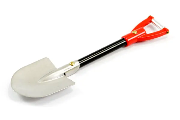 Fastrax Red Handle Metal Spade Shovel – view 2