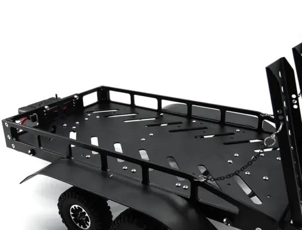 Fastrax Dual-Axle Trailer W/Ramps & Leds (Med 1/12-1/18) - Black – view 2