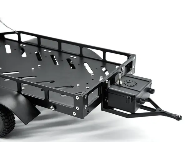 Fastrax Dual-Axle Trailer W/Ramps & Leds (Med 1/12-1/18) - Black – view 8