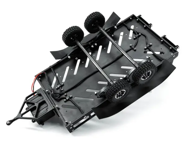 Fastrax Dual-Axle Trailer W/Ramps & Leds (Med 1/12-1/18) - Black – view 10