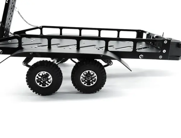 Fastrax Dual-Axle Trailer W/Ramps & Leds (Med 1/12-1/18) - Black – view 11