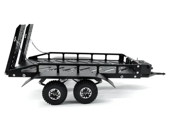 Fastrax Dual-Axle Trailer W/Ramps & Leds (Med 1/12-1/18) - Black – view 12