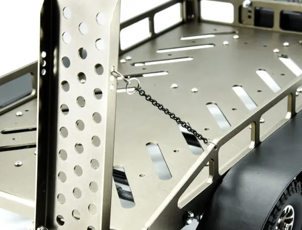 Fastrax Dual-Axle Trailer W/Ramps & Leds (Med 1/12-1/18) - Titanium – view 8
