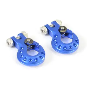 Fastrax Deluxe Aluminium Winch Hook (2pc) - Blue