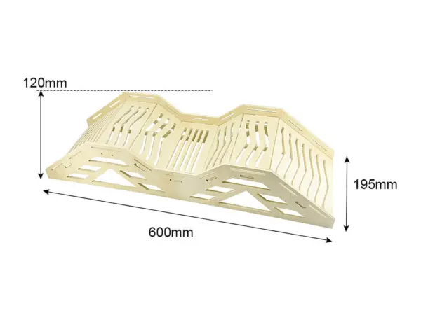Fastrax Wood Board Climbing Up'n'over Obstacle Type B – view 2