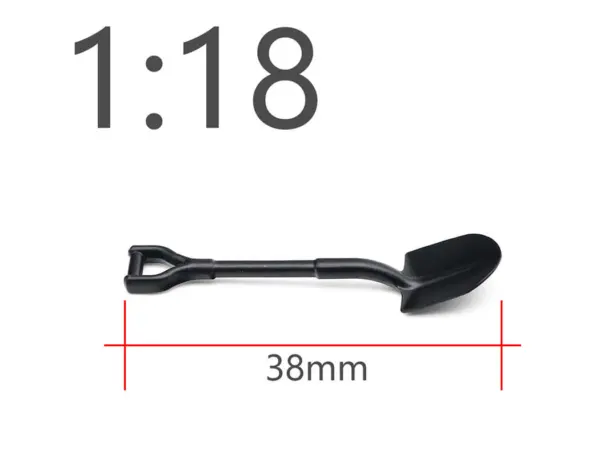 Fastrax 1/18th Scale Metal Shovel 38mm Long – view 3