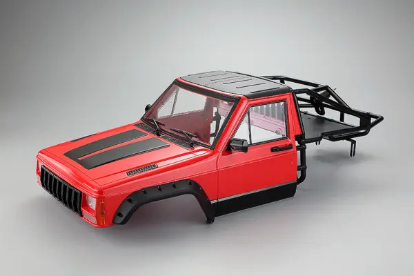 Fastrax 1/10 Rockee Pick-Up & Rear Cage Hardbody 313-324mm - Red – view 2
