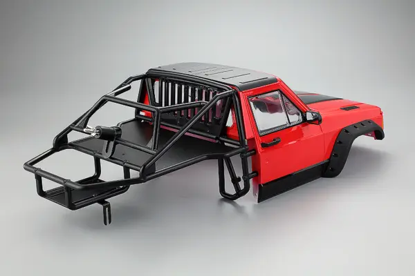 Fastrax 1/10 Rockee Pick-Up & Rear Cage Hardbody 313-324mm - Red – view 3