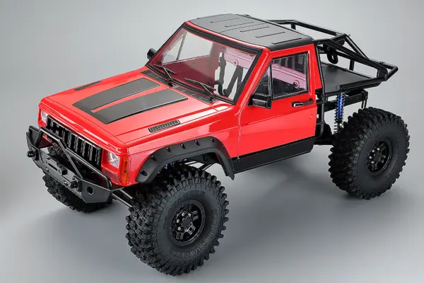 Fastrax 1/10 Rockee Pick-Up & Rear Cage Hardbody 313-324mm - Red – view 4