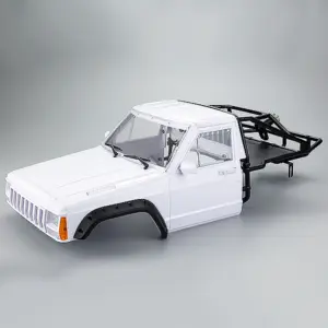 Fastrax 1/10 Rockee Pick-Up & Rear Cage Hardbody 313-324mm - White