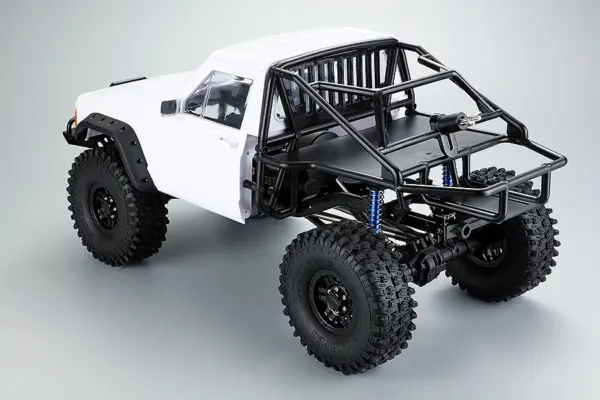 Fastrax 1/10 Rockee Pick-Up & Rear Cage Hardbody 313-324mm - White – view 5
