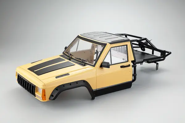 Fastrax 1/10 Rockee Pick-Up & Rear Cage Hardbody 313-324mm - Yellow – view 2