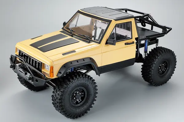 Fastrax 1/10 Rockee Pick-Up & Rear Cage Hardbody 313-324mm - Yellow – view 4
