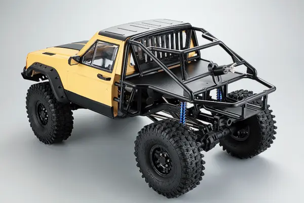 Fastrax 1/10 Rockee Pick-Up & Rear Cage Hardbody 313-324mm - Yellow – view 5