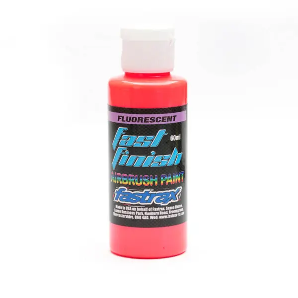 Fastrax Fast Finish Airbrush Paint Flo Red 60ml