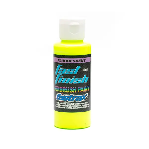 Fastrax Fast Finish Airbrush Paint Flo Yellow 60ml