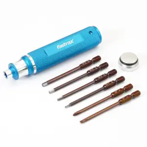 Fastrax 6-Piece Changeable Hand Tool 1.5/2.0/2.5/3.0mm/ph/flat