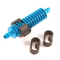 Fastrax 1/8th Exhaust Gas Cooler Blue W/Mounts