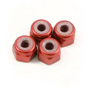 Fastrax M3 Red Locknuts (4pcs)
