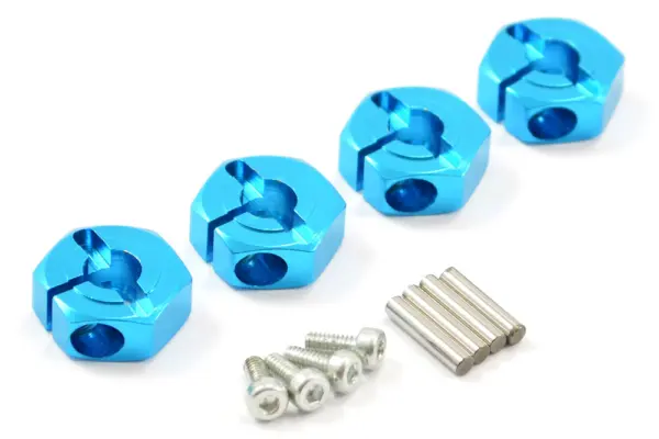 Fastrax Tamiya Tt02 Aluminium 12mm Wheel Hexes (4) – view 2