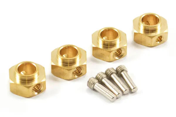 Fastrax TRX-4 Brass Hex Wheel Hub (4) – view 2