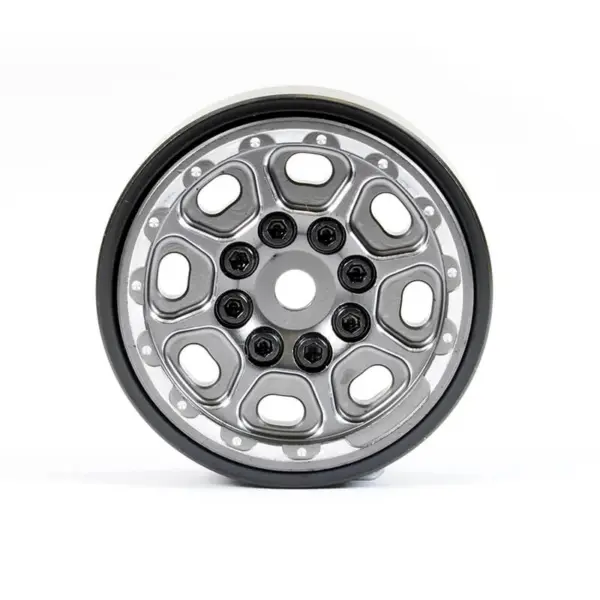 Fastrax TRX-4m CNC Titanium Beadlock Wheels (4) Fits Scx24 / FTX Mini Outback
