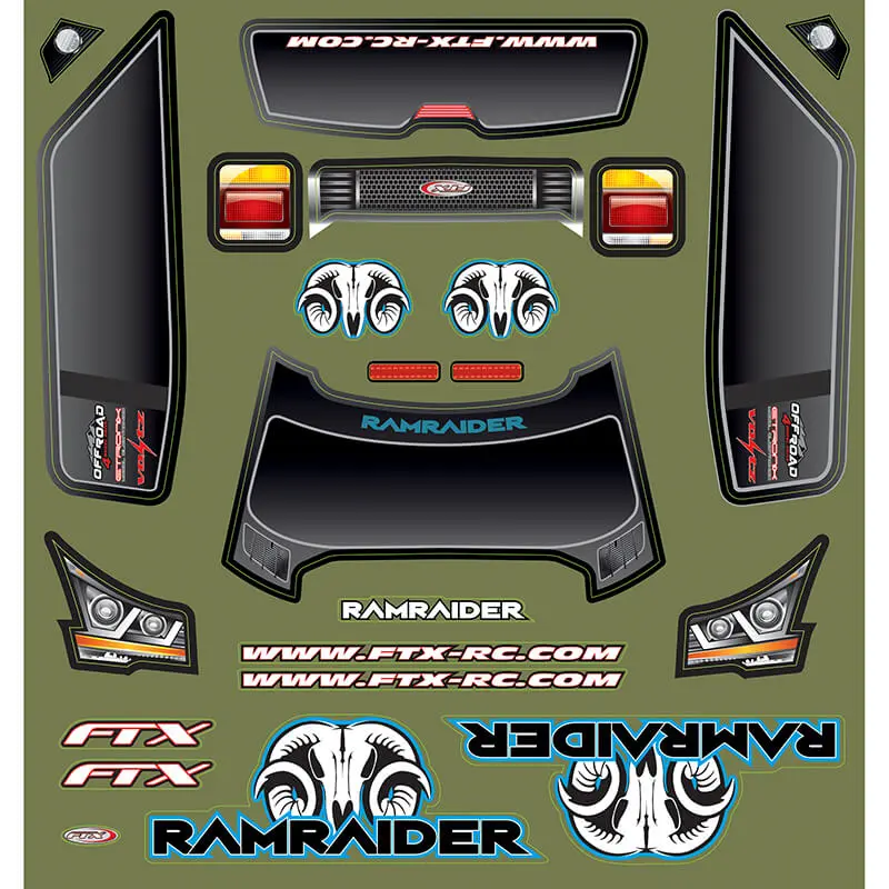 FTX Ramraider Decal Sheet – Ftx Parts