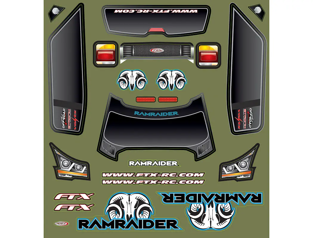 FTX Ramraider Decal Sheet – Ftx Parts