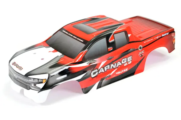 FTX Carnage 2.0 Red Printed Bodyshell – view 2