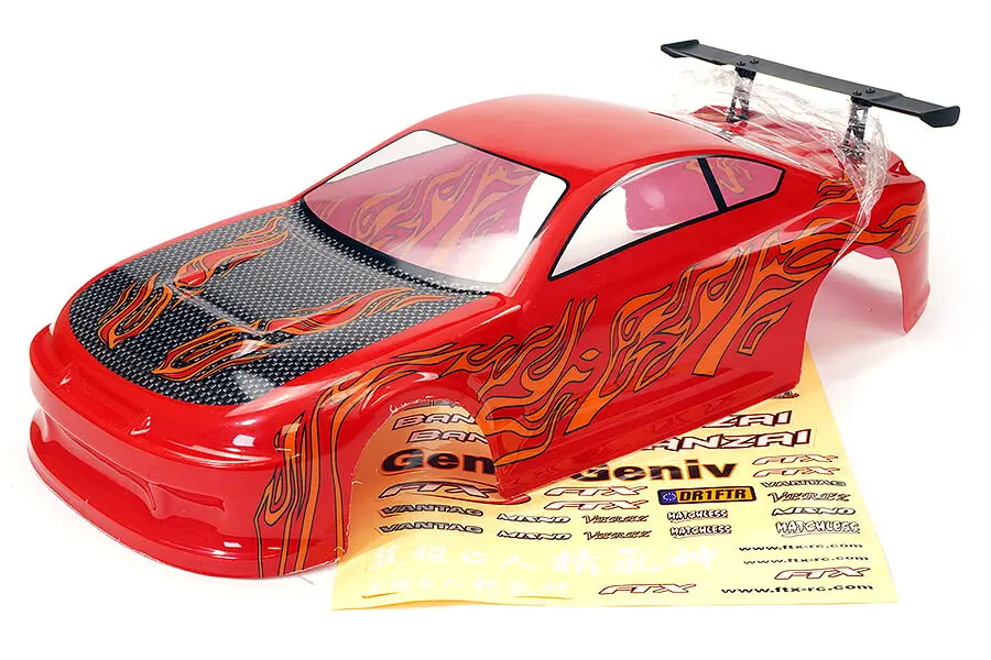 FTX Banzai Pre-Painted Body Shell W/Decals & Wing - Red – Ftx Parts
