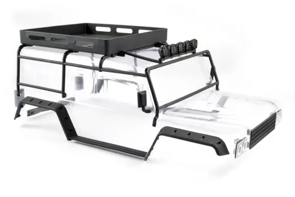 FTX Kanyon Clear Body W/Roll Cage, Spotlights & Tray – view 2