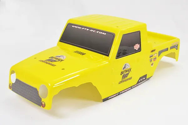 FTX Fury X Printed Dropcab Body - Yellow – view 2
